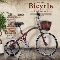 엔틱 복고형 자전거 변속6단 24인치 도시형 숙녀공주 여성용자전거, 60.96cm, 진주백색