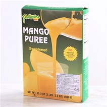 필리핀 망고 퓨레 1kg 음료베이스 주스 칼라만시, 4개
