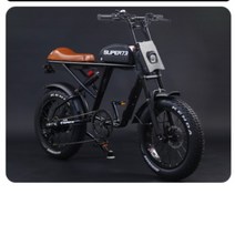 배달용 출퇴근용 SUPER 73 RX S1 S2 Y1 전기자전거 전동자전거 배달 와이드 타이어 레트로 변속, A.48V, L.사각 램프/잠금 프론트 포크/건대타이어바디
