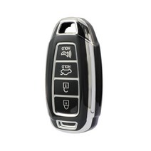 V8MAX 현대 HD 자동차 스마트 키케이스 브이팔맥스, 키번호 (HD-54), 실버-블랙