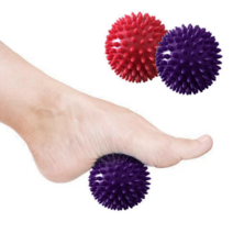 토구 트라택 7.5cm9.5cm 요가 스튜디오 스파이크 마사지 체육관 공 뾰족한 스트레스 반사 요법, 분명한, 1개