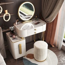 콘솔화장대 엔틱화장대 다기능 클래식 테이블 보석 정리함 세련된 가구, white 60 table
