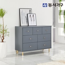 동서가구 네오 엘리스 넉넉한 수납 골드다리 1000 와이드 3단 서랍장 NEO300, 민트