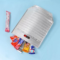 지퍼 손잡이 은박 보냉봉투 15p 스탠드 보온 보냉팩, 상세 참조