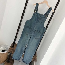 청멜빵점프수트 바캉스 휴양지룩 데님 멜빵 점프 수트 코디 연청