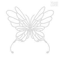 유아루체 왕나비 날개 - 붙이는 큐빅 핫픽스모티브