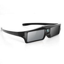 DLP-Link Optama Acer Benq Viewsonic Sharp Projector 안경을위한 3D 안경 활성 셔터 충전식 안경, 한개옵션1, 01 Black