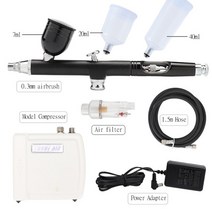 강력무선에어건 에어건청소기 airbrush kit with mini air air 바디, 044b2, 우리 플러그