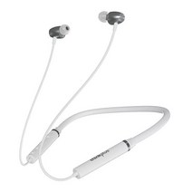 넥밴드블루투스이어폰Lenovo-100% 오리지널 HE05X II 무선 이어폰 블루투스 5.0 스포츠 소음 차단 넥밴, 01 white