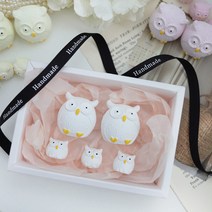 행운 부엉이가족 석고방향제 100g 대용량 실내방향제 답례품 기념품 선물, 프리미엄자몽-화이트, 선택안함, 선택안함