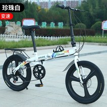 접이식자전거 미니 휴대용 성인용 접이식 자전거 산악 소형 체중계 가변 속도 댐핑 설치 무료 통합 휠, 없음, 14.Integrated wheel C - 20inch