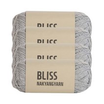 [앵콜스] 블리스울 Bliss (낱볼/4볼) 부드러운 캐시미어 스웨터실, 301 연회색M (4볼묶음)
