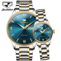 예쁜 손목시계 커플 TAXAU커플 시계 럭셔리 자동 기계식 스테인레스 스틸 방수 여자과 남자 연인 선물