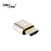 LANstar HDMI2.0 더미 플러그/LS-HD460/가상화폐 채굴용 GPU/4K UHD 60Hz 지원/가상 디스플레이 에뮬레이터/원격 데스크탑 제어