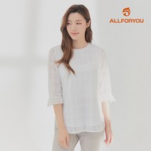 [올포유] [올포유] [모델착장]여성 레이스 티셔츠 ALTRK3131-100_G