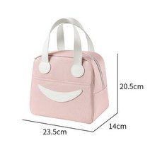 캠핑냉장고 차량용 미니 냉온장고 소형 냉동고 휴대용 절연 냉장 식품 안전 점심 보관 가방 1 개 소녀용, 08 Pink Small