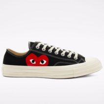 국내매장용 컨버스 CONVERSE 남성 여성 컨버스 X 꼼데가르송 플레이 척 70 블랙 150206C 운동화 스니커즈 슈즈 신발