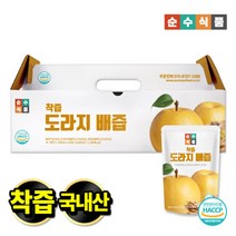 순수식품 착즙 도라지배즙 1박스(30포x100ml) 배도라지즙, 단품없음, 선택완료
