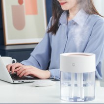 분무량 많은 3구 가습기 USB 책상 사무실 거실 무드등 대용량 2L, 상세페이지 참조, 상세페이지 참조