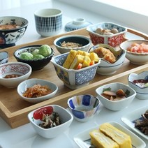 식기 그릇 접시 공기 볼 집들이 선물 일본풍 도자기 찬기 (세츠나- 풀종지)