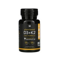 Sports Research 비타민 K2 DE Vitamin D3 코코넛오일, 1개