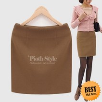 피오뜨 울모직 4부 스커트 7378