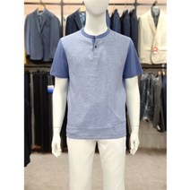 런던포그 린넨 헨리넥 반팔 티셔츠 ZLATC562