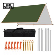 캠핑 전망대 텐트 쉼터 가든 Pergola 지붕 상단 텐트 외관 천막 그늘 커버 야외 피크닉 캠핑 Canopy 피에, 03 Green_01 3x3m