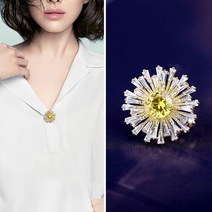 MOA 여성 오픈방지 브로치 크리스털 옷핀 매너 브로치 고급 여성 데일리 럭셔리