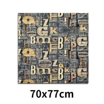 현관타일 현관데코타일 주방 거실벽 석재타일 홈장식 3D PVC 나뭇결 벽 스티커 종이 벽돌 돌 벽지 소박한, 07 G_02 70x38cm