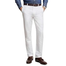 Brooks Brothers 남성용 98046 클라크 핏 수피마 면 스트레치 치노 팬츠 화이트 (91.4x86.4cm(36x34인치)) 화이트.