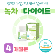 카테킨 다이어트 녹차 추출물 녹차 다이어트 매일 식후 2캡슐 건강한 다이어트 먹는 다이어트 체지방 감소 도움 비타민 나이아신 엽산 항산화 에너지 대사 유해산소 세포보호, 4 개월분, 800mg x 60정 (하루2정)