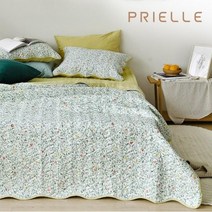 쁘리엘르 텐저린 고주파 피치스킨 스프레드베개커버세트S