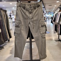 버커루 엔씨중앙로역점 남성 도비 면스판 가먼트다잉 카고 팬츠 B225PT220P