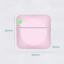 포토 프린터 휴대용 미니 포켓 사진 인쇄 200 인치 당 점 무선 모바일, Pink+프랑스