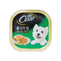 시저 반려견 주식캔, 불고기, 100g, 16개