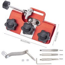 체인톱 허스크바나엔진톱 제노아엔진톱 나리온 전기 톱 샤프너 지그 수동 체인 샤프닝 머신 3 개 헤드 포, 02 RED