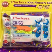 PLACKERS 플랙커스 어린이 치실 75개 X 3팩, 단품, 단품