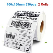 바코드 프린터 라벨 생성기 감열 배송 스티커 4인치 USB 블루투스 40-110 너비 아마존 이베이 Etsy Shopify, 06 2 x100x150mm 330개_03 AU 플러그