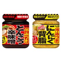 S&B 돈코츠 카라미소 110g / 닌니쿠 세아부라 110g / 라멘 양념장 / 컵라면을 식당라면으로!, 1개