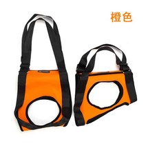 강아지 슬개골 탈구 변형 보조 붕대 보조기 보호대 재활도구, 오렌지[뒷다리]개, M-중형ml