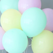 파티해 천장장식 마카롱풍선(헬륨효과)세트-코튼캔디