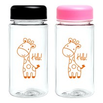 BPA Free PET 미니기린보틀350ml 기념품 답례품 졸업입학개업집들이어린이날선물, 350ml, 노랑