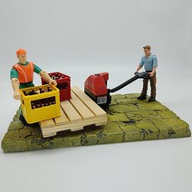 핸드자키 수동자키 전동자키 110 Zhongli 전동 핸드 푸시 팔레트 트럭 복제 이동 지게차 모델 회전 핸들 정, 03 Small Pallet Scene