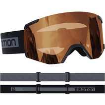 Salomon 살로몬 S/View Access S2 남녀공용 스노우보드 스키 고글, 블랙/오렌지