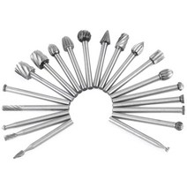 [목공 조각칼] 20 pcs 3mm hss 라우팅 라우터 비트 로타리 조각 조각 우드카빙