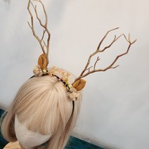 할로윈 파티 소품 사슴 크리스마스 요정 루돌프 뿔 머리띠, 상세페이지 참조, 상세페이지 참조