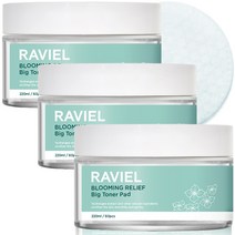 라비엘 블루밍 릴리프 빅 토너패드 220ml, 3개