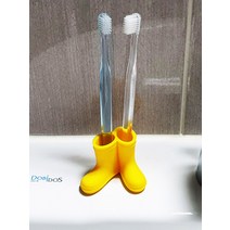 예쁜 장화 칫솔꽂이-실리콘 물빠짐 화장실 데코용, 1개