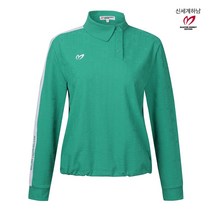 [정품] 마스터바니 [23S/S ]봄신상 여성 엠보 로고 사이드 카라 티셔츠 (421C1TO056 GN)